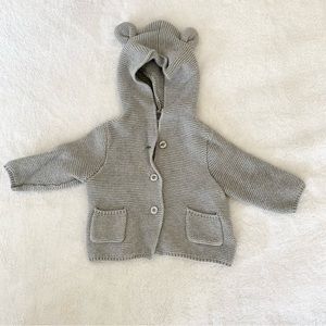 Baby Gap Grey Knit Sweater, Size 3-6M